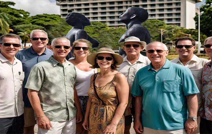 Tourists-at-the-Emancipation-Park-Kingston-Jamaica